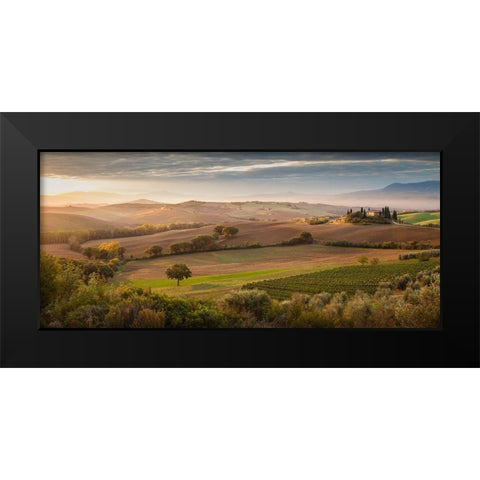 Fairyland at Dawn  Black Modern Wood Framed Art Print by Svoboda