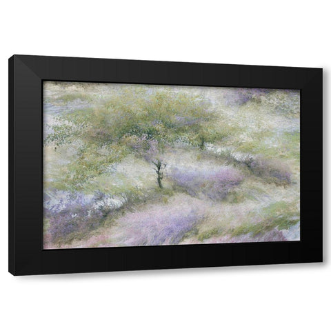 Talen - Flowering heather Black Modern Wood Framed Art Print with Double Matting by 1x