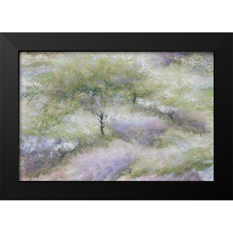 Talen - Flowering heather Black Modern Wood Framed Art Print by 1x
