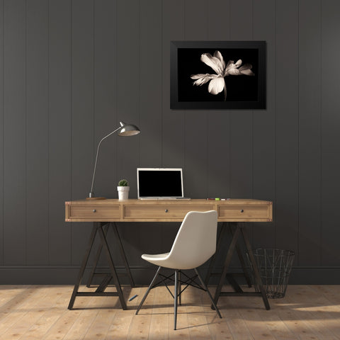 Untitled Black Modern Wood Framed Art Print by Myles