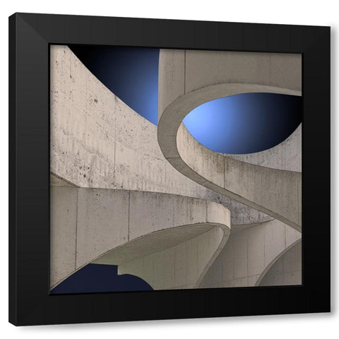 Vangindertael - Concrete Bows  Black Modern Wood Framed Art Print with Double Matting by Vangindertael