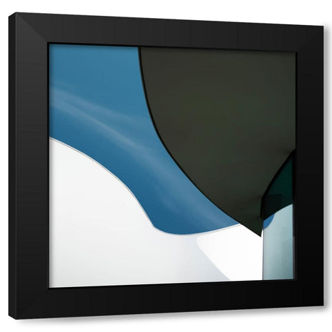 Vangindertael - Curves Black Modern Wood Framed Art Print by Vangindertael