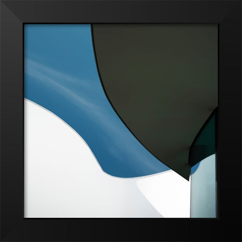 Vangindertael - Curves Black Modern Wood Framed Art Print by Vangindertael