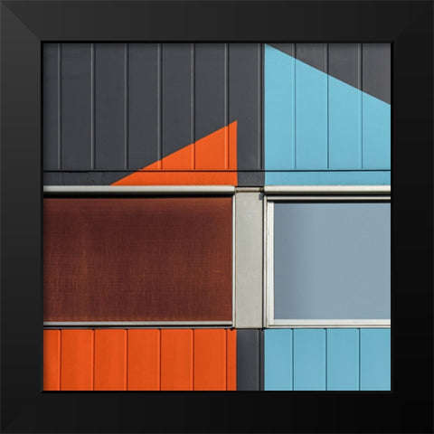 Vangindertael - Warehouse Deco Black Modern Wood Framed Art Print by Vangindertael