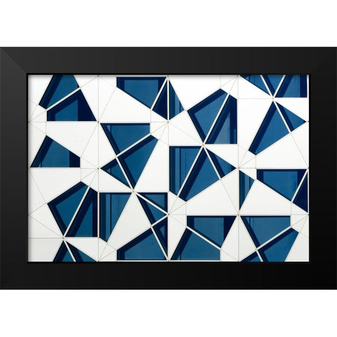 Vangindertael - Puzzle Black Modern Wood Framed Art Print by Vangindertael