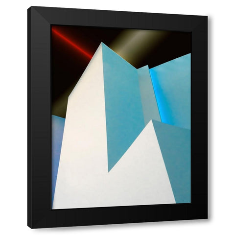 Vangindertael - Laser and Neon Black Modern Wood Framed Art Print by Vangindertael