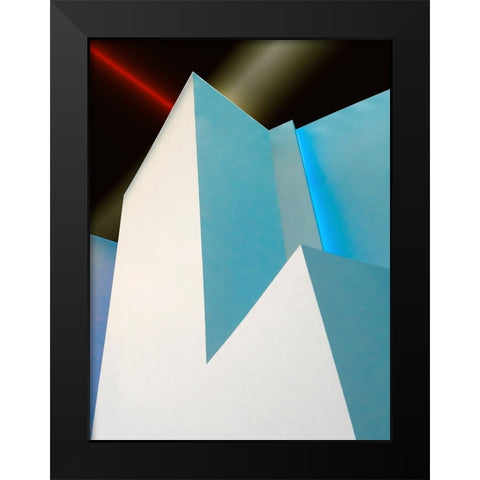 Vangindertael - Laser and Neon Black Modern Wood Framed Art Print by Vangindertael