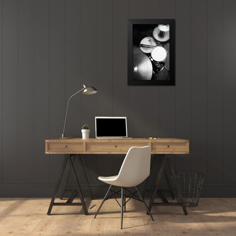 Yakovlev - Drums  Black Modern Wood Framed Art Print by Yakovlev
