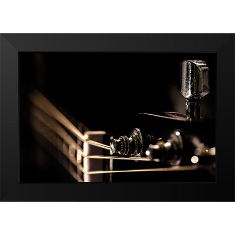 Bertazzi - Vibrations Black Modern Wood Framed Art Print by Bertazzi