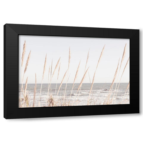 Studio III - Beach Vass 002 Black Modern Wood Framed Art Print with Double Matting by Studio III