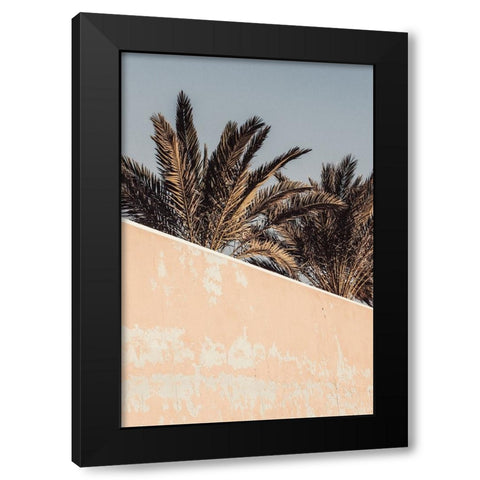 Studio III - Palm  Black Modern Wood Framed Art Print with Double Matting by Studio III