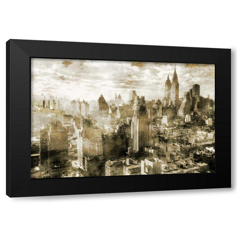 New York Classic Black Modern Wood Framed Art Print by Roozbeh