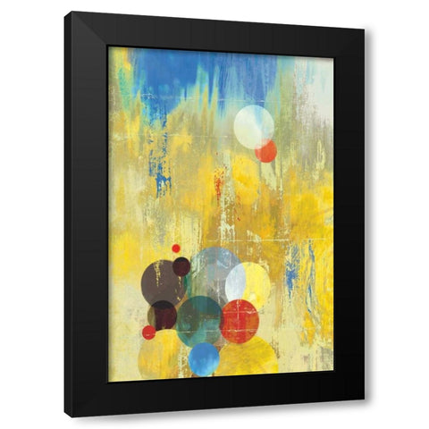 Spherical III Black Modern Wood Framed Art Print with Double Matting by PI Studio