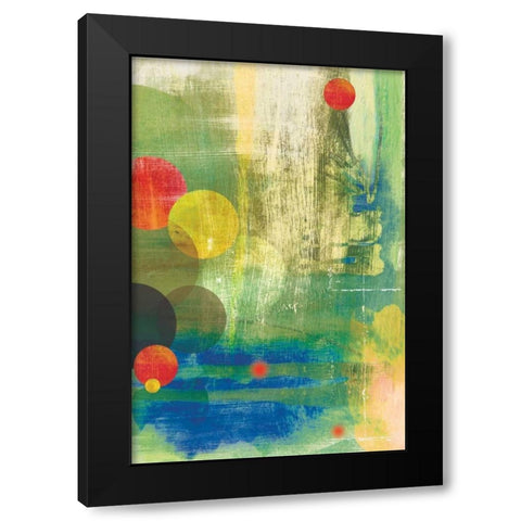 Spherical IV Black Modern Wood Framed Art Print with Double Matting by PI Studio