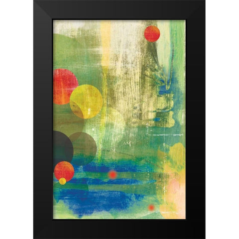 Spherical IV Black Modern Wood Framed Art Print by PI Studio