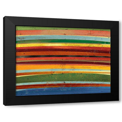 Against the Grain Black Modern Wood Framed Art Print by PI Studio