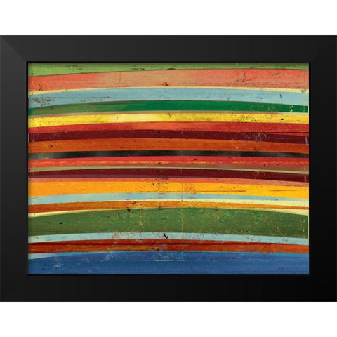 Against the Grain Black Modern Wood Framed Art Print by PI Studio