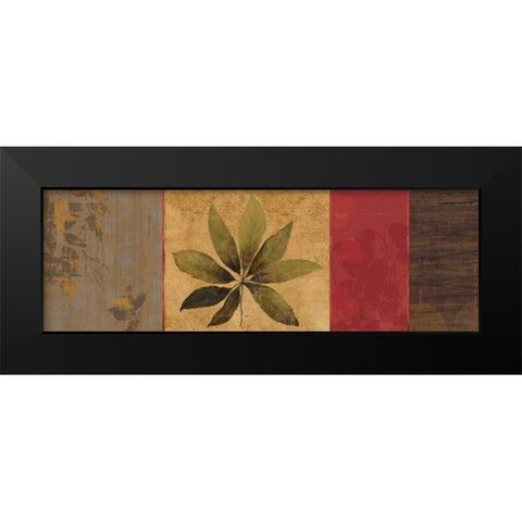 Leaf Impressions I Black Modern Wood Framed Art Print by PI Studio