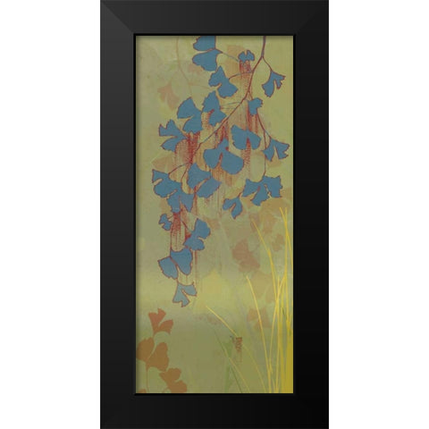 Blue Ivy Black Modern Wood Framed Art Print by PI Studio
