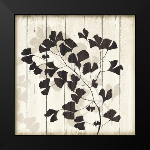 Shadow on Wood I Black Modern Wood Framed Art Print by PI Studio