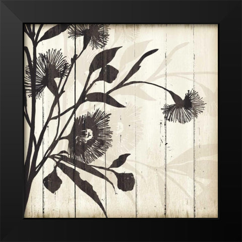 Shadow on Wood II Black Modern Wood Framed Art Print by PI Studio