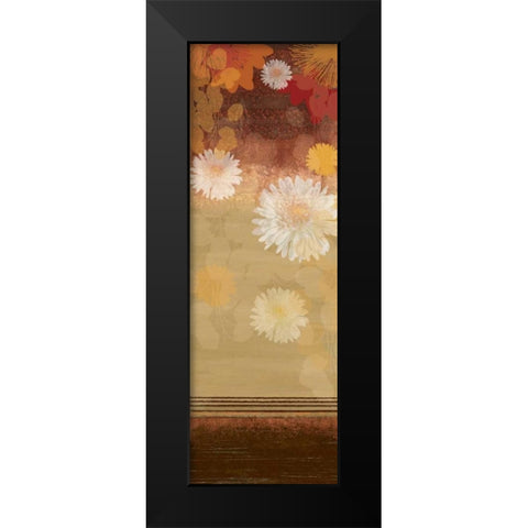 Floating Florals I Black Modern Wood Framed Art Print by PI Studio