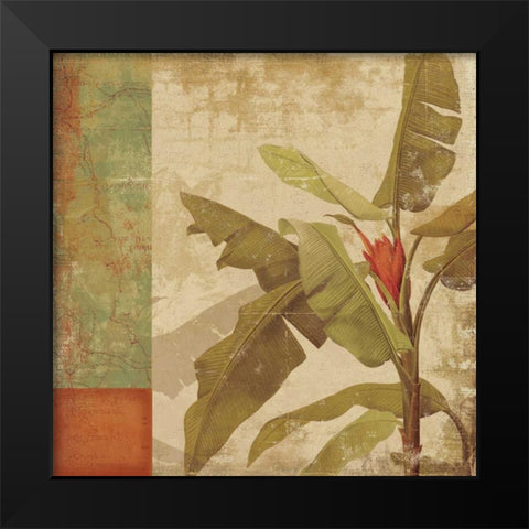 Planta Black Modern Wood Framed Art Print by PI Studio