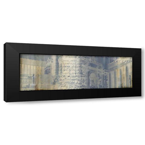 When in Rome Black Modern Wood Framed Art Print by PI Studio