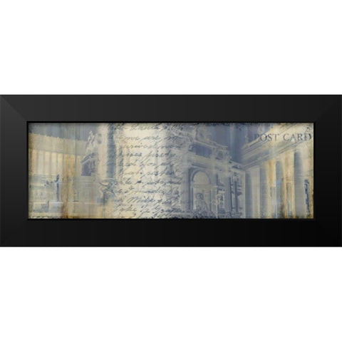 When in Rome Black Modern Wood Framed Art Print by PI Studio