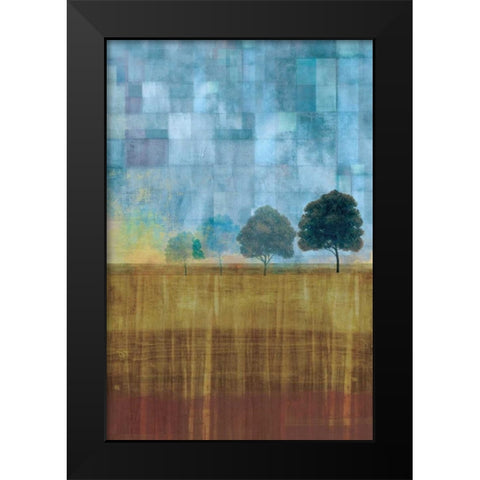 Earth and Sky Black Modern Wood Framed Art Print by PI Studio