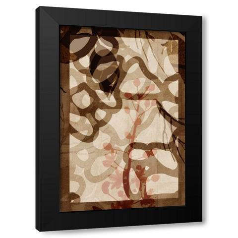 Bedrock Black Modern Wood Framed Art Print with Double Matting by PI Studio