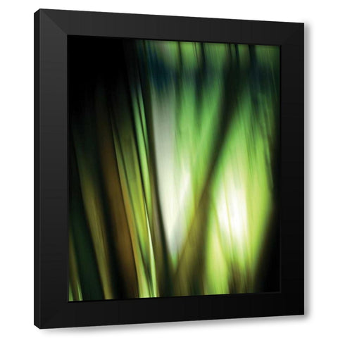 Organic I Black Modern Wood Framed Art Print with Double Matting by PI Studio