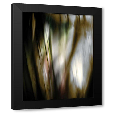 Organic III Black Modern Wood Framed Art Print with Double Matting by PI Studio