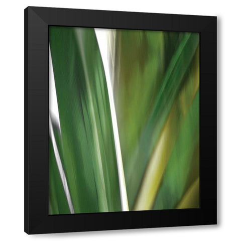 Organic IV Black Modern Wood Framed Art Print with Double Matting by PI Studio