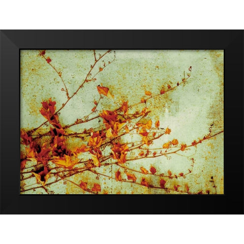 Persimmon Black Modern Wood Framed Art Print by PI Studio