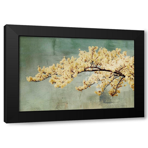 Snowfall Black Modern Wood Framed Art Print with Double Matting by PI Studio