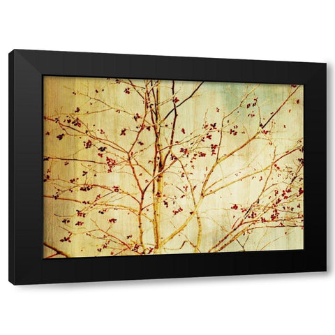 Etched Black Modern Wood Framed Art Print by PI Studio