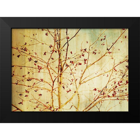 Etched Black Modern Wood Framed Art Print by PI Studio