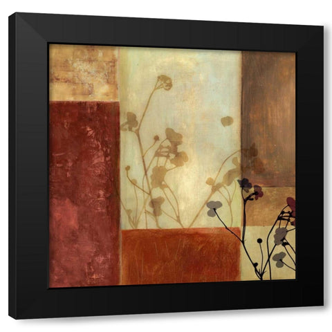 Raku Black Modern Wood Framed Art Print with Double Matting by PI Studio