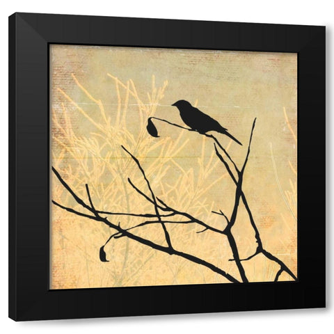 Perched Black Modern Wood Framed Art Print with Double Matting by PI Studio