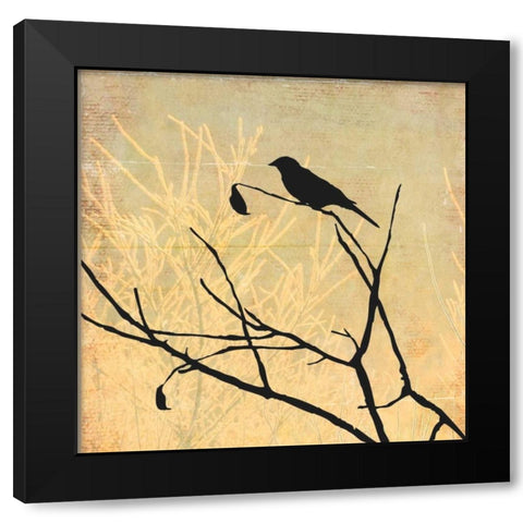 Perched Black Modern Wood Framed Art Print by PI Studio