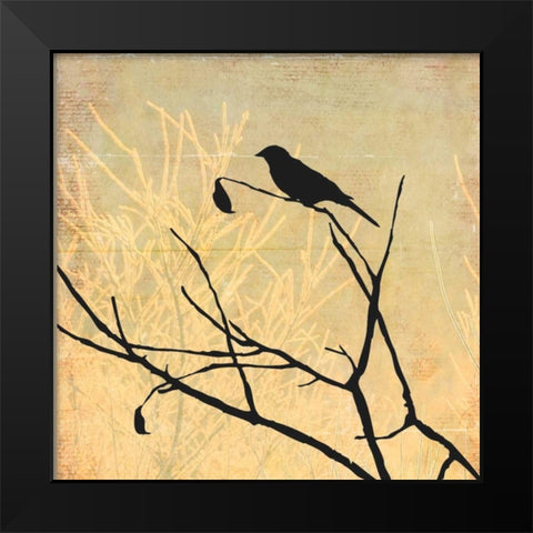 Perched Black Modern Wood Framed Art Print by PI Studio