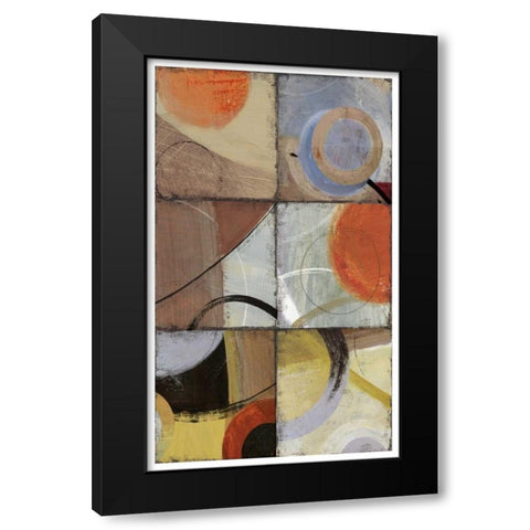 Hole in  I Black Modern Wood Framed Art Print with Double Matting by PI Studio