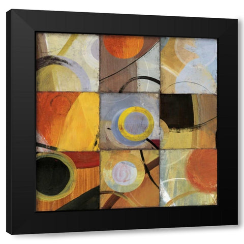 Hole in  Nine Black Modern Wood Framed Art Print with Double Matting by PI Studio