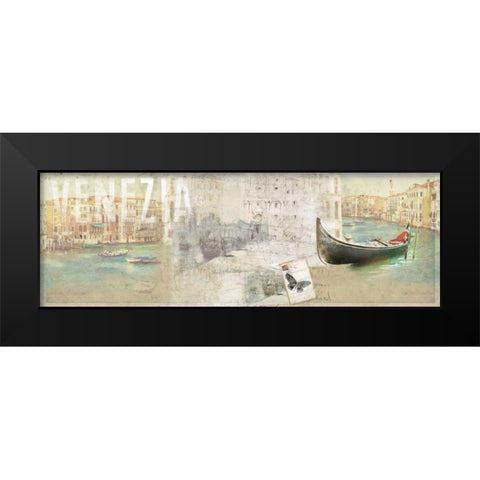 Venezia Black Modern Wood Framed Art Print by PI Studio