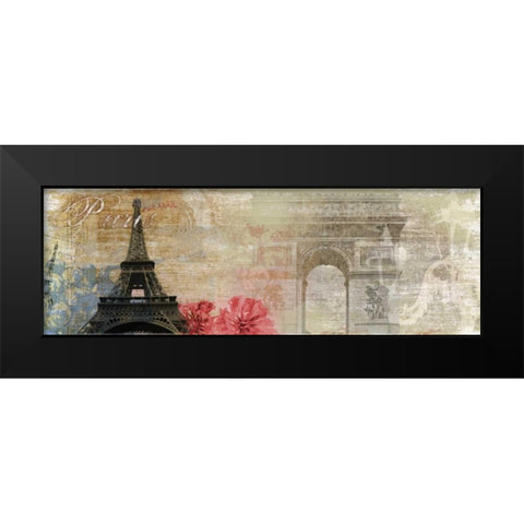 Paris Black Modern Wood Framed Art Print by PI Studio