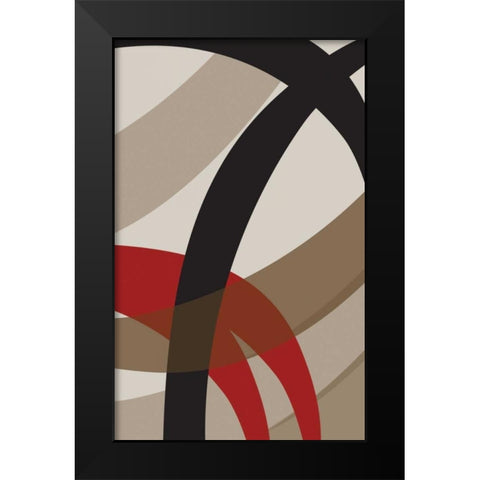 Loose I Black Modern Wood Framed Art Print by PI Studio