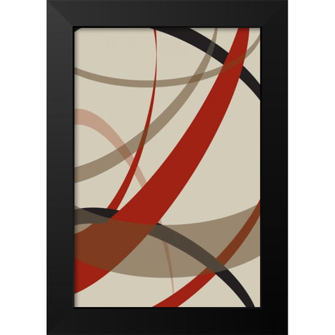 Loose III Black Modern Wood Framed Art Print by PI Studio