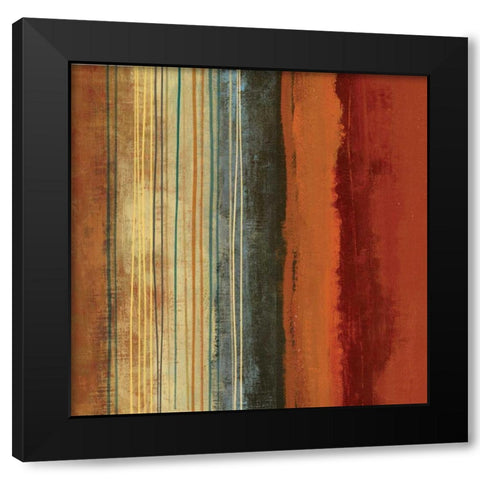 Illusions Black Modern Wood Framed Art Print by PI Studio