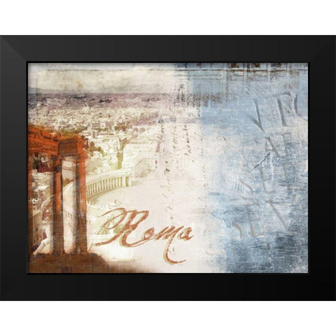 Roma Black Modern Wood Framed Art Print by PI Studio